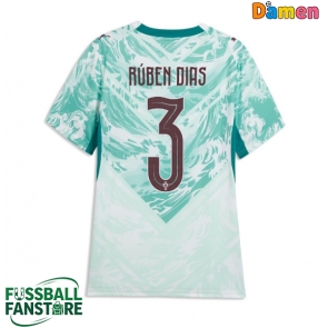Portugal Ruben Dias #3 Replik Auswärtstrikot Damen WM 2026 Kurzarm
